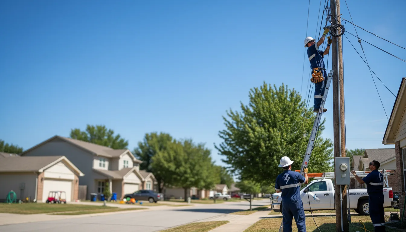 Residential electrician providing installation services in University, MS